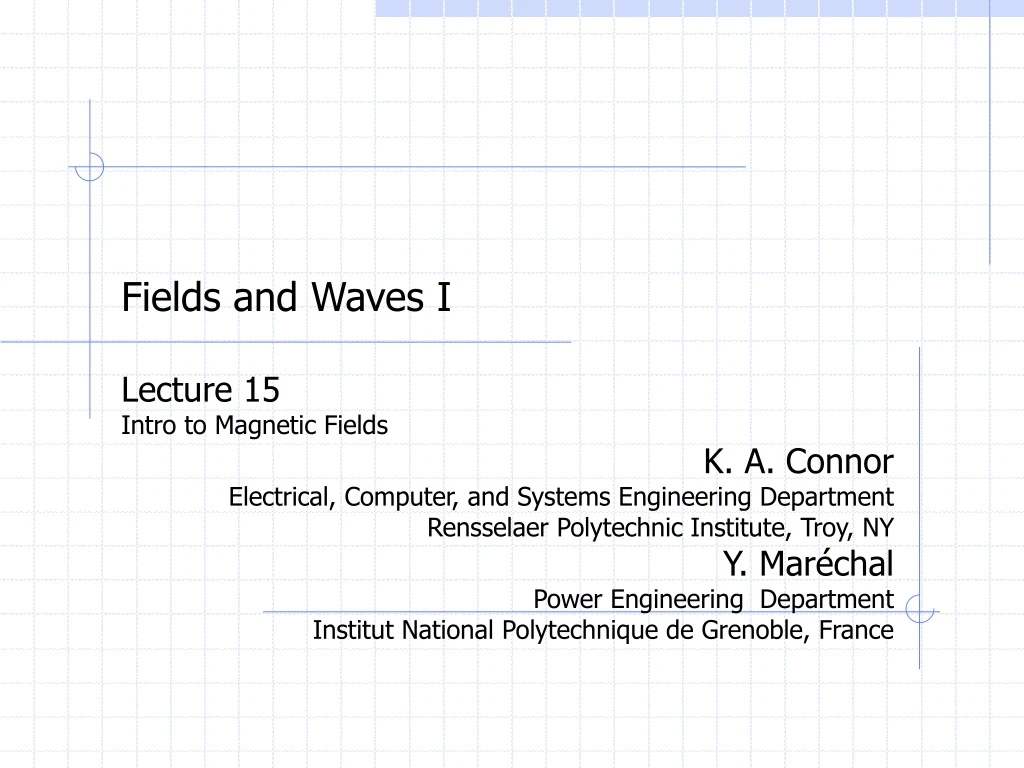 fields and waves i