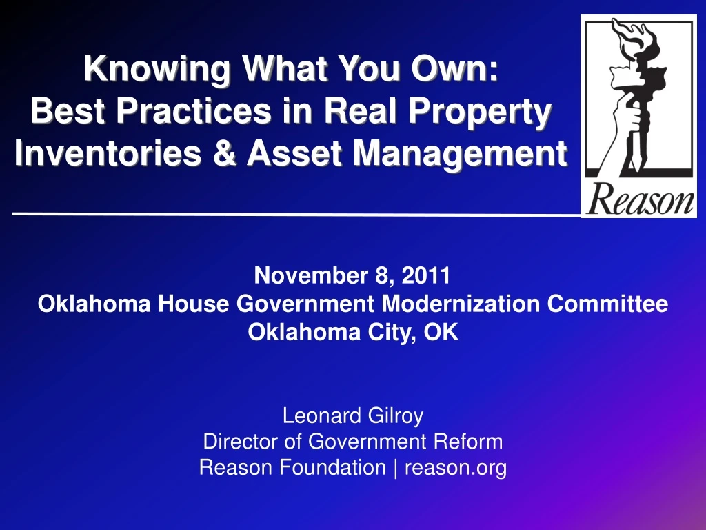 knowing what you own best practices in real