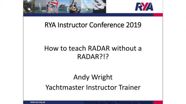RYA Instructor Conference 2019