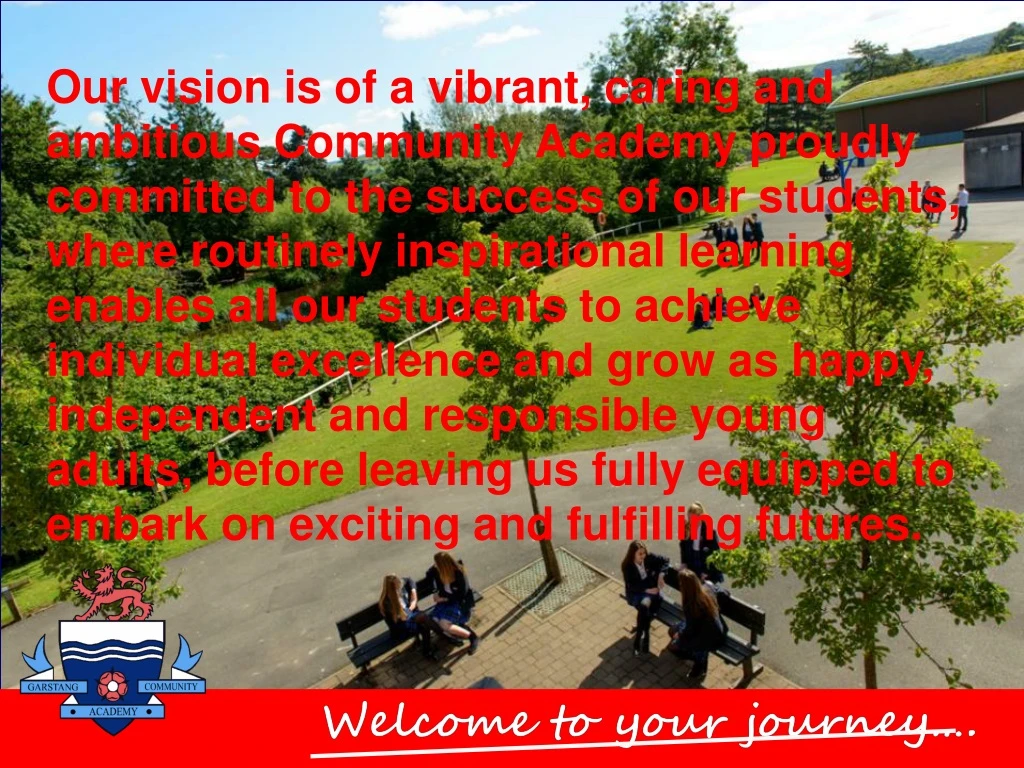 our vision is of a vibrant caring and ambitious