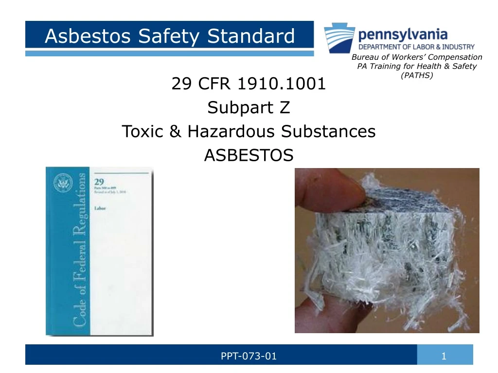 asbestos safety standard