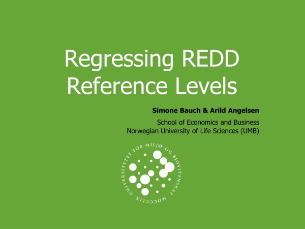 Regressing REDD Reference Levels