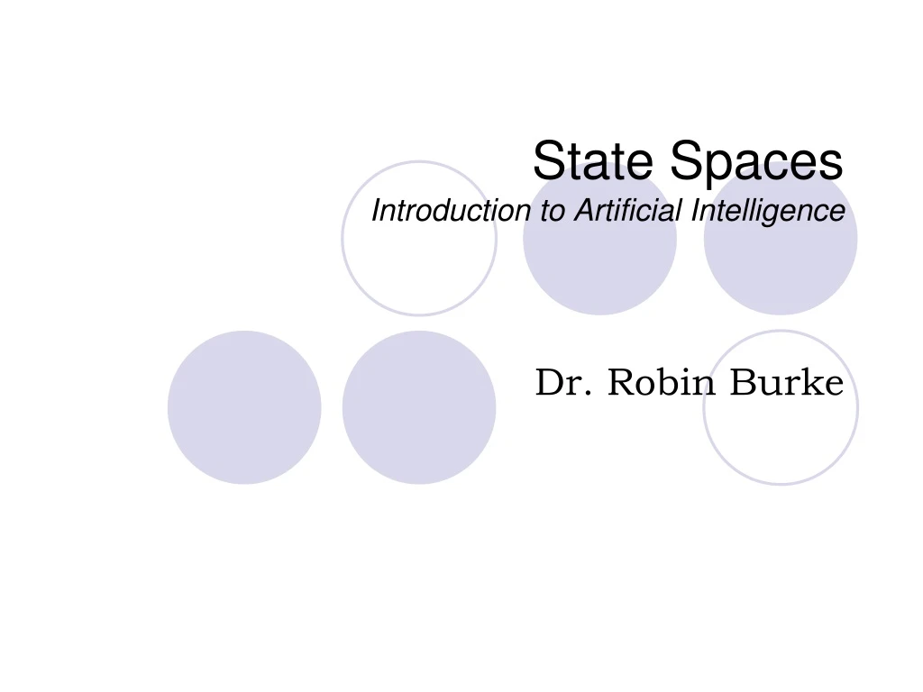 state spaces introduction to artificial intelligence