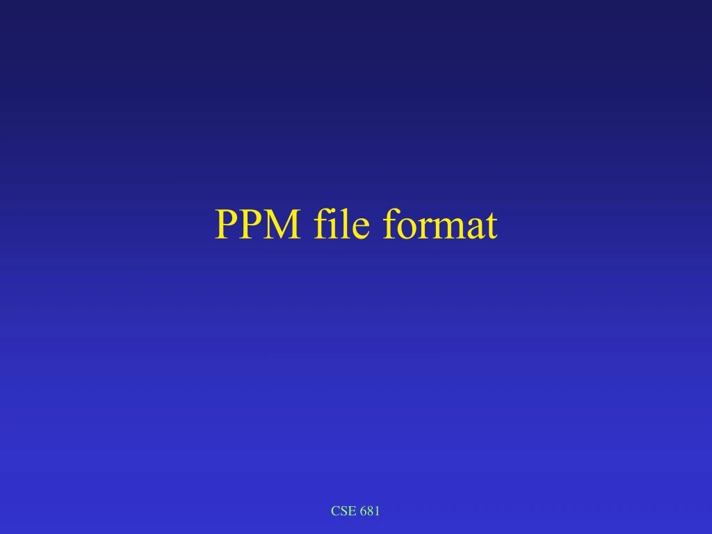 ppm file format