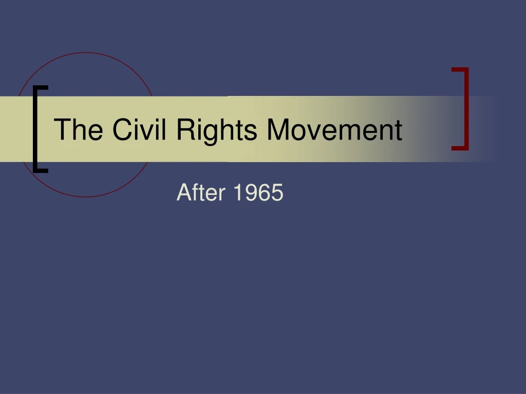 the civil rights movement