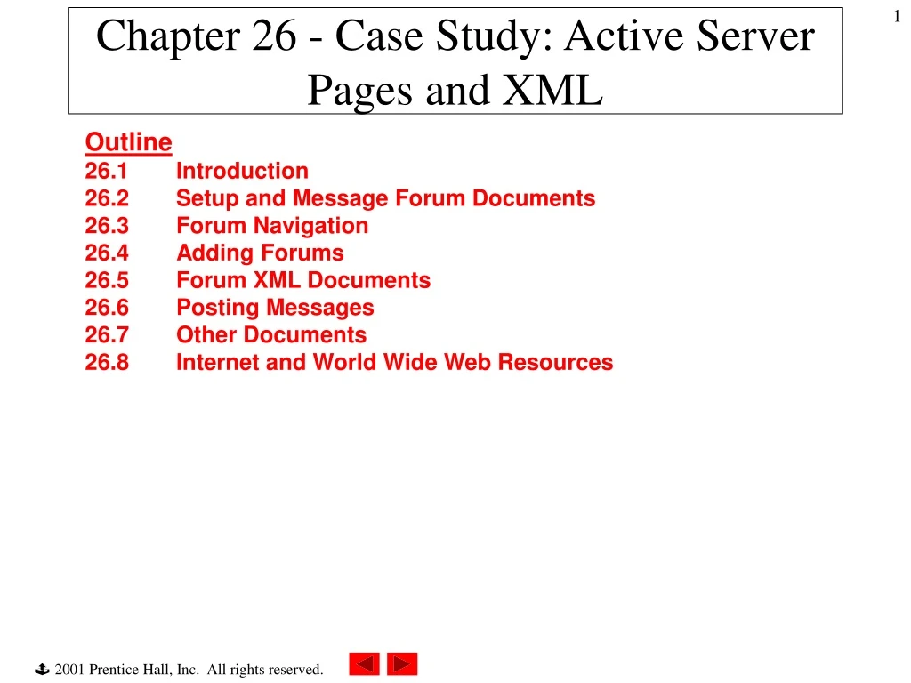 chapter 26 case study active server pages and xml