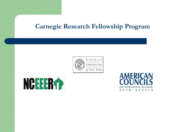 Carnegie  Research Fellowship Program