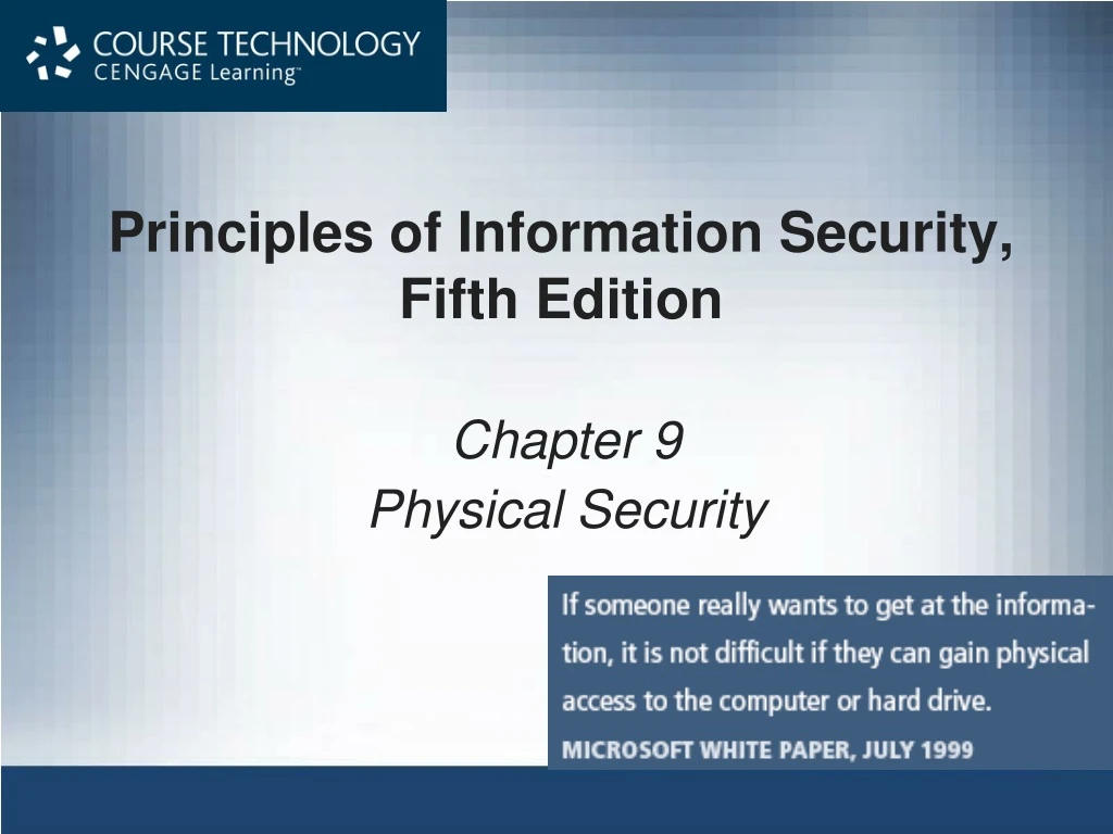 principles of information security fifth edition