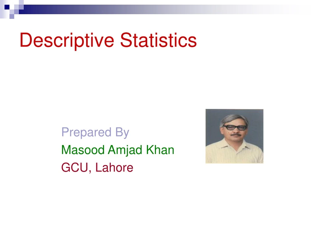 descriptive statistics