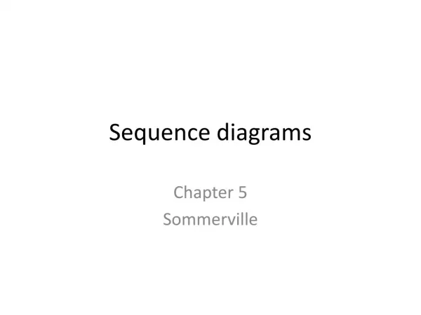 Sequence diagrams