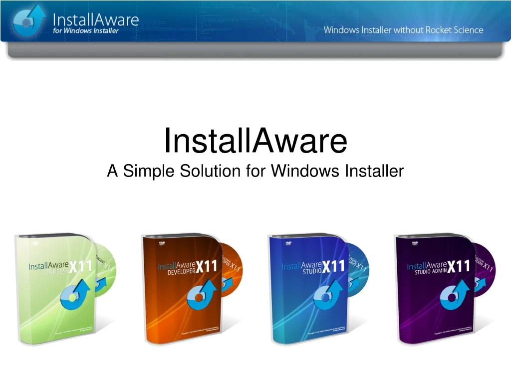 installaware a simple solution for windows installer