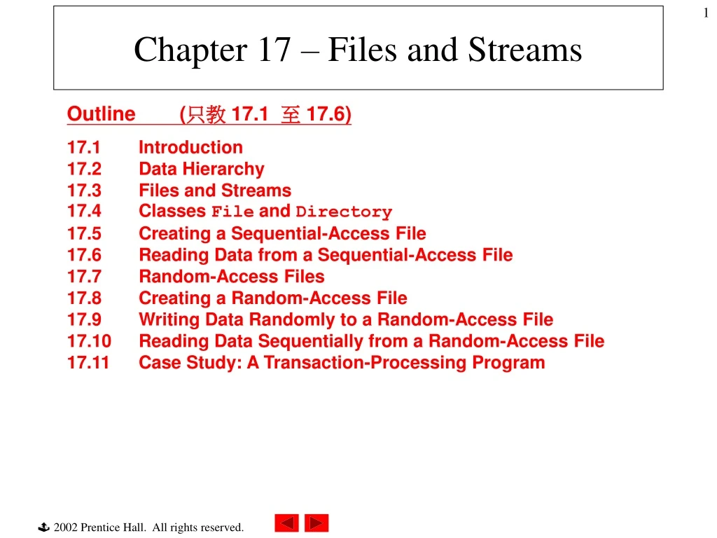 chapter 17 files and streams