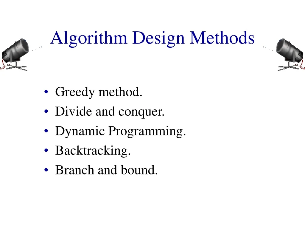 algorithm design methods