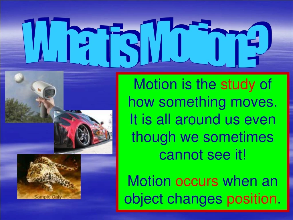 what is motion