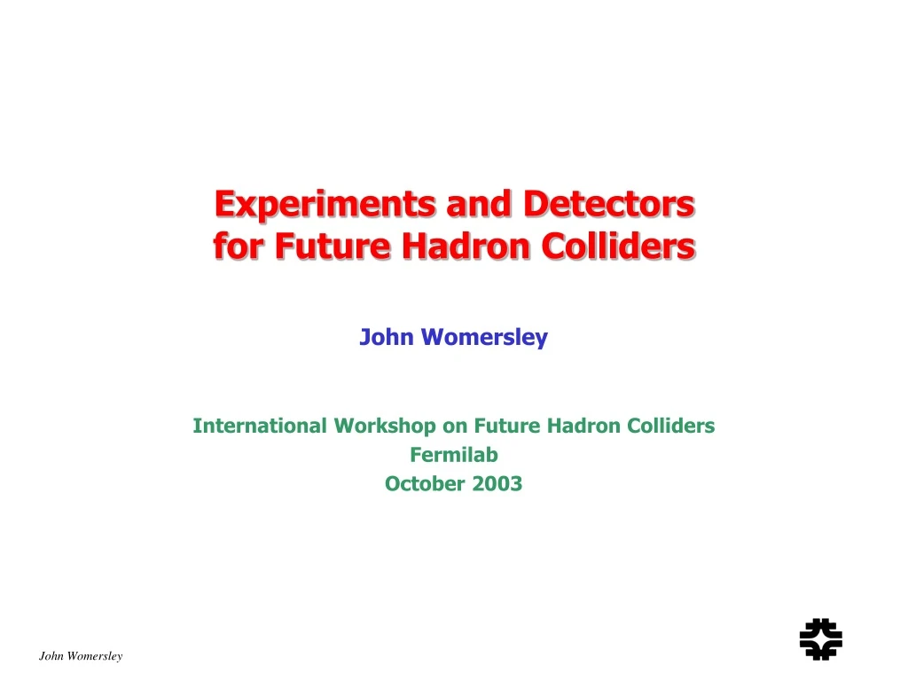 experiments and detectors for future hadron colliders