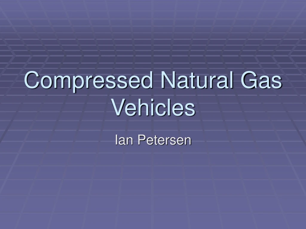 compressed natural gas vehicles