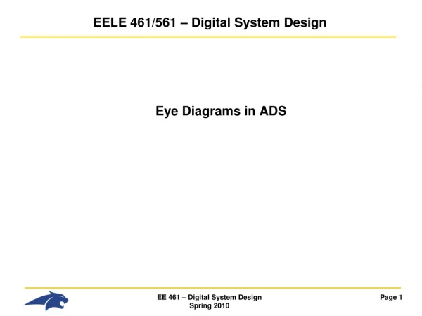 EELE 461/561 – Digital System Design