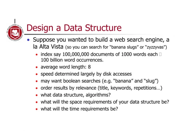 Design a Data Structure