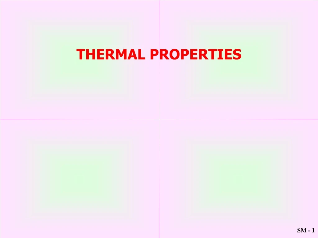 thermal properties