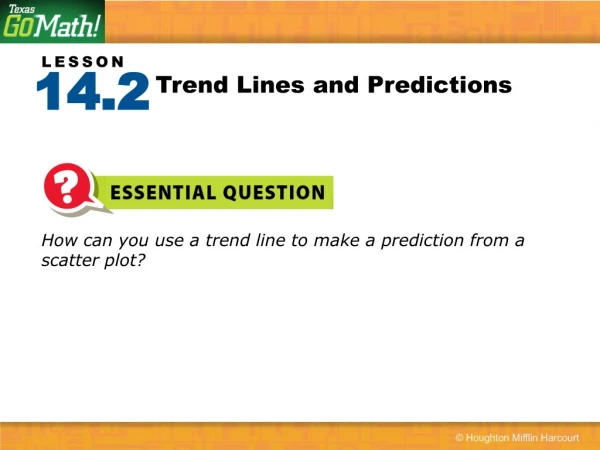 Trend Lines and Predictions