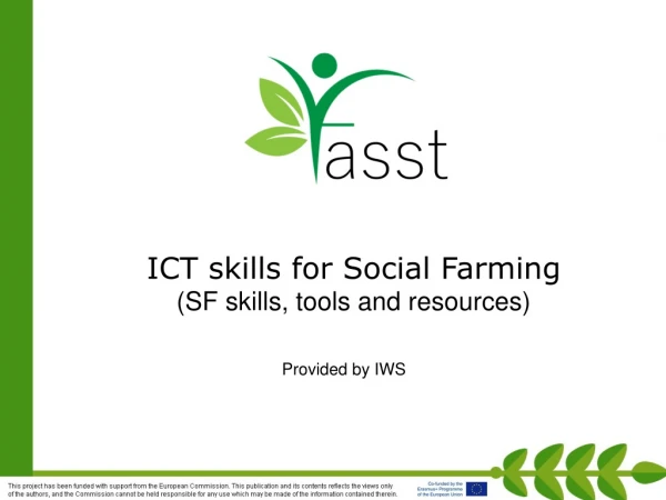 ICT skills for Social Farming (SF skills, tools and resources)