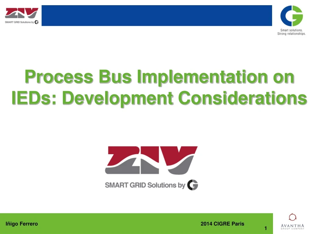 process bus implementation on ieds development