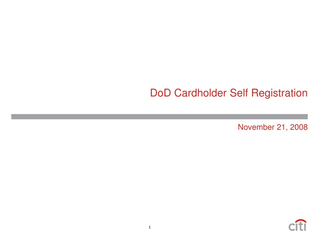 dod cardholder self registration