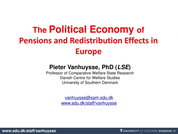 The  Political Economy  of  Pensions and Redistribution Effects in Europe