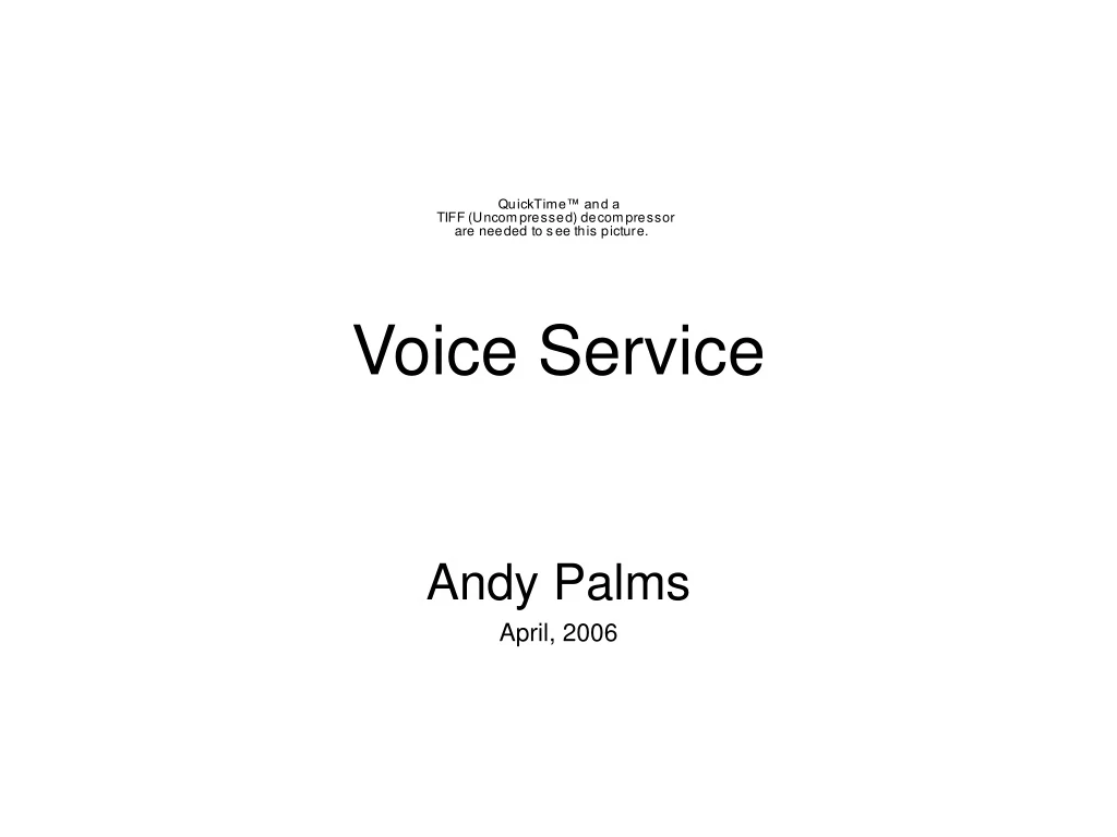 voice service