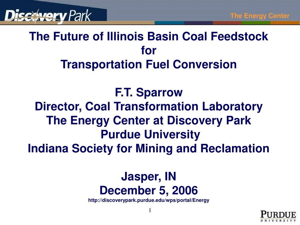 the future of illinois basin coal feedstock