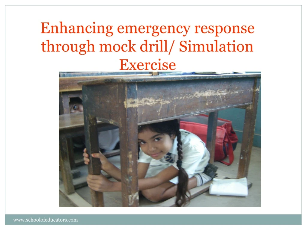 enhancing emergency response through mock drill