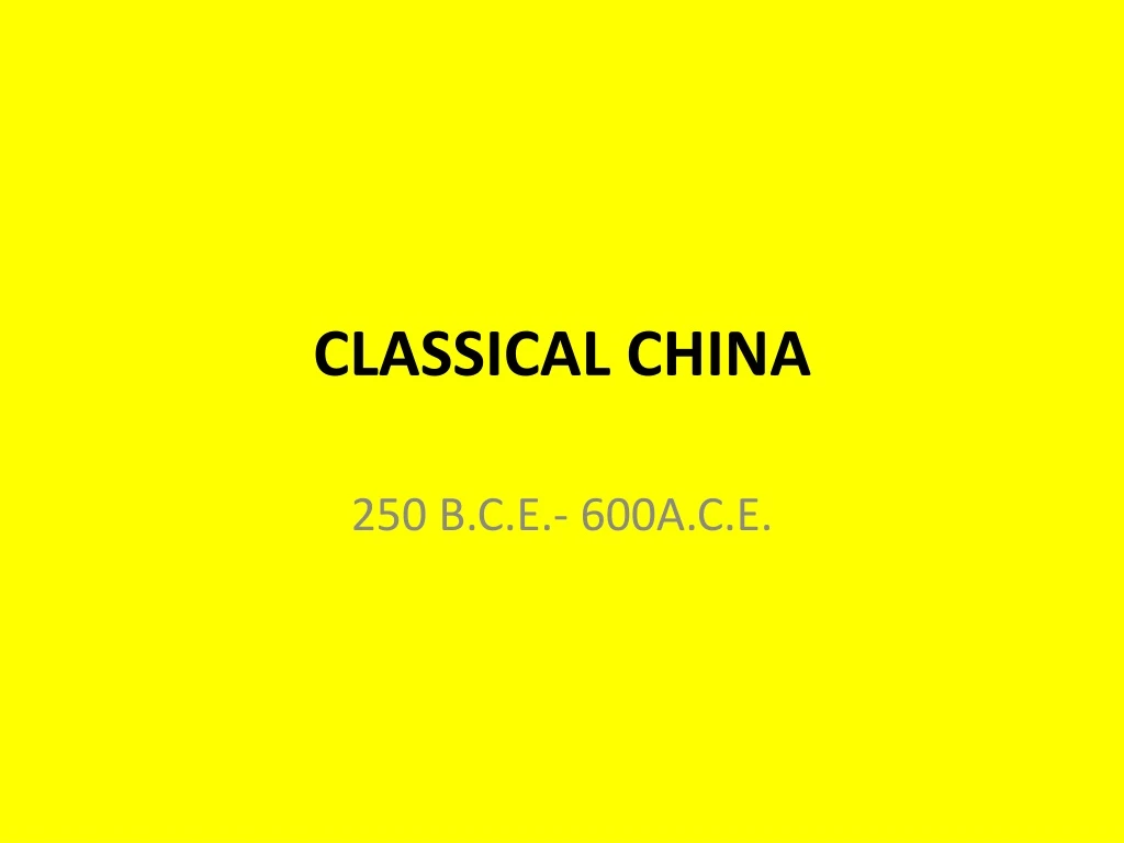 classical china