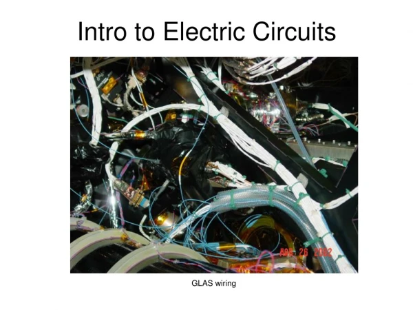 Intro to Electric Circuits