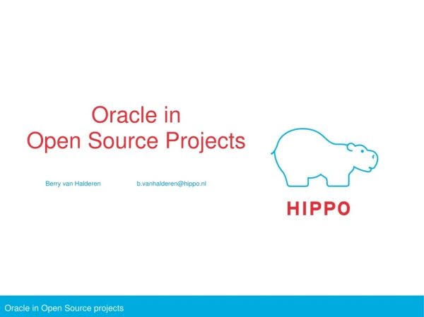 Oracle in Open Source Projects