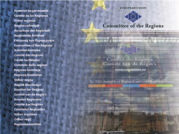 Why  a Committee of the Regions ?