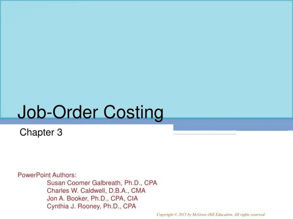 Job-Order Costing