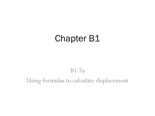 Chapter B1