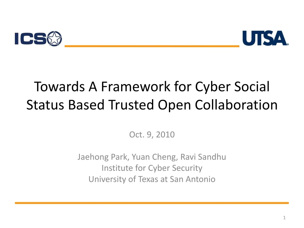 towards a framework for cyber social status based trusted open collaboration