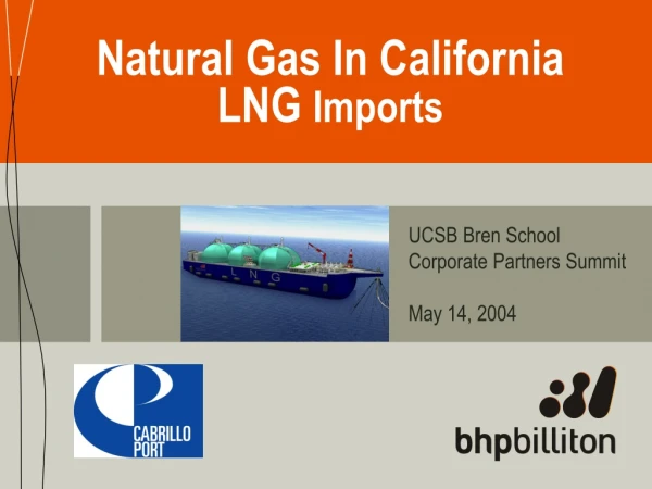 Natural Gas In California LNG  Imports