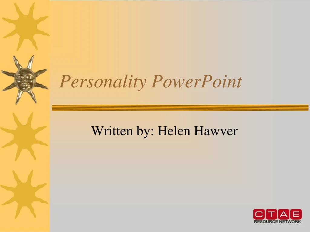 personality powerpoint