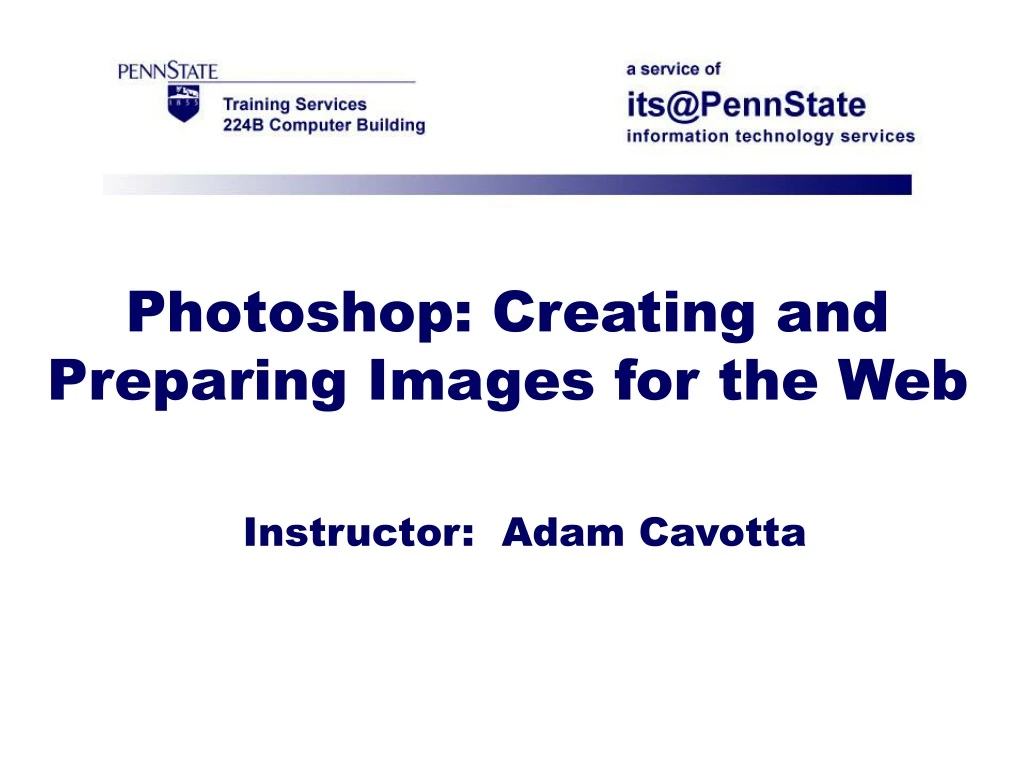 photoshop creating and preparing images