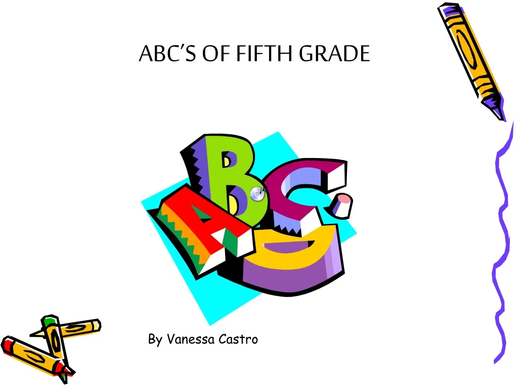 abc s of fifth grade