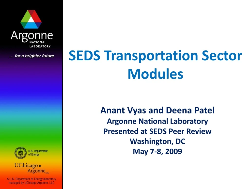 seds transportation sector modules