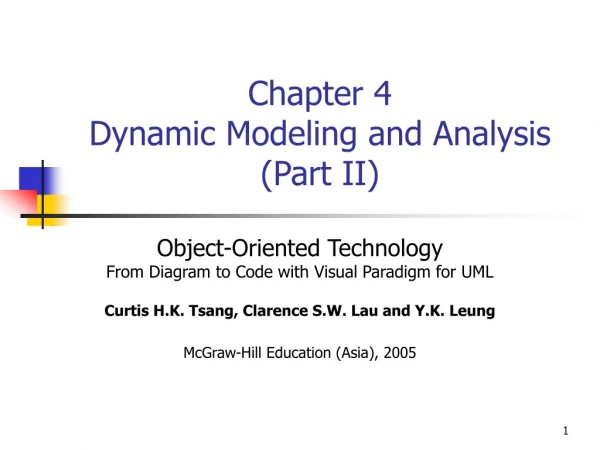 Chapter 4 Dynamic Modeling and Analysis (Part II)