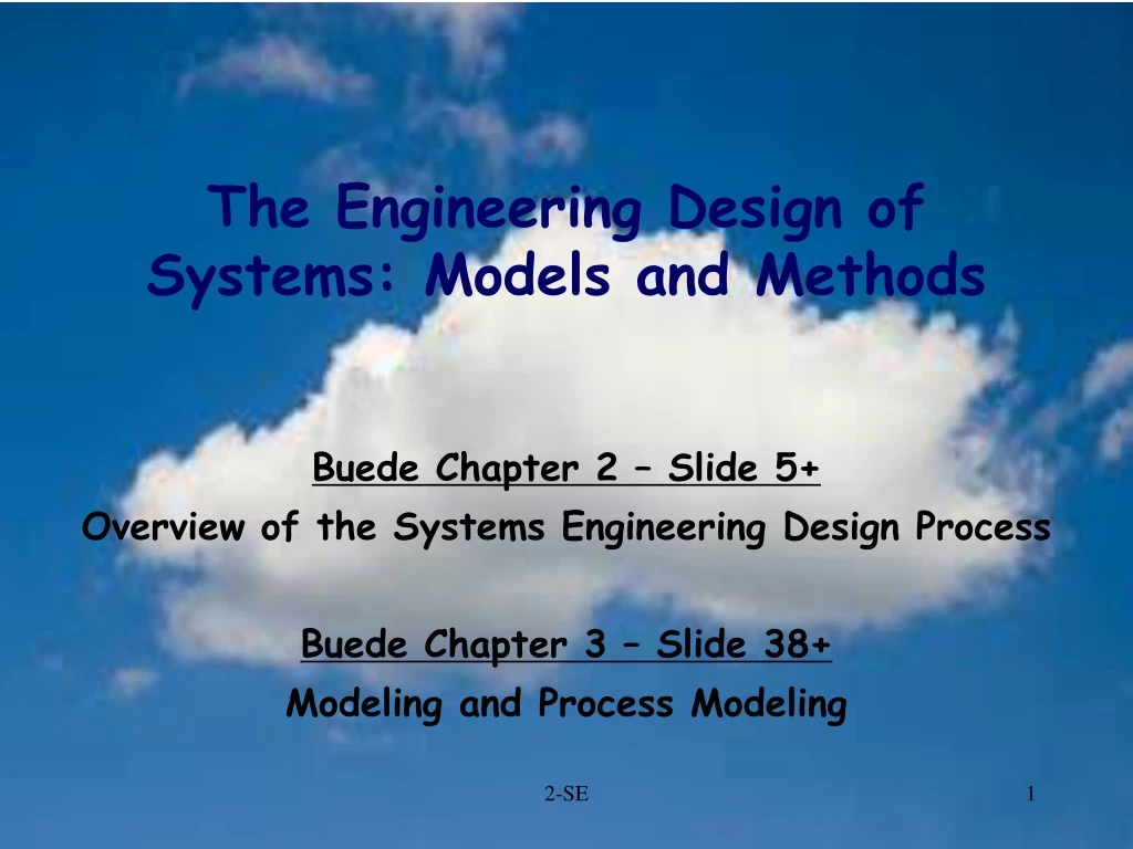 the engineering design of systems models and methods