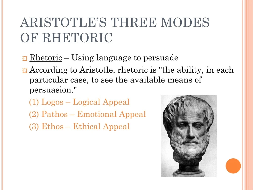 aristotle s three modes of rhetoric
