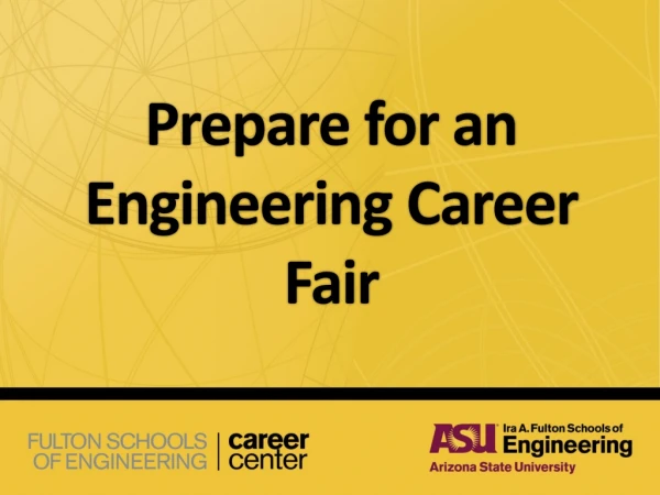 Prepare  for an Engineering Career Fair