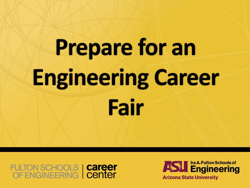 prepare for an engineering career fair