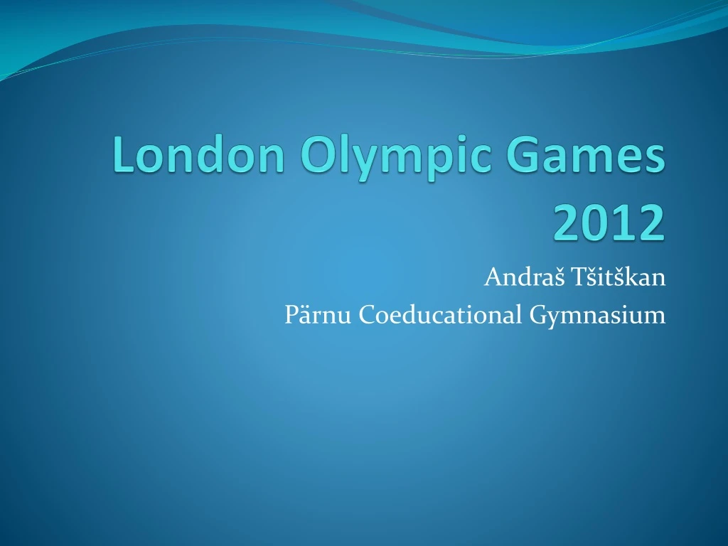 london olympic games 2012