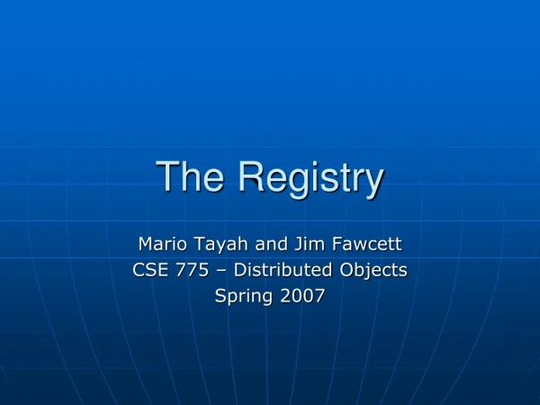 The Registry